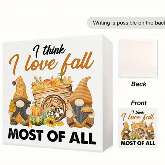 NEW! I love fall gnomes Sign - Picture 6 of 8